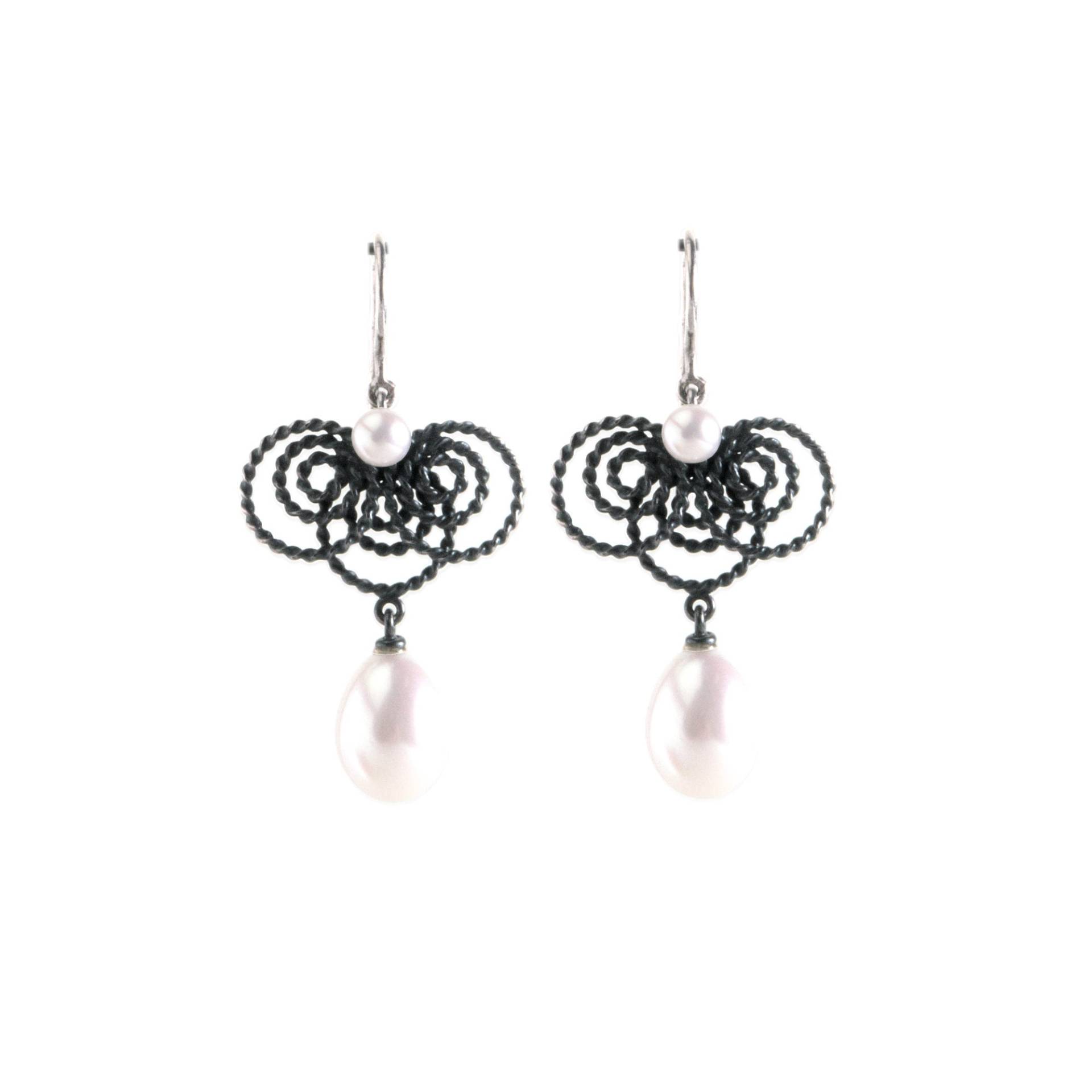 Filigrane Große Hängeohrringe - Chandelier Ohrringe Hänger Statement Boho 925 Silber Geschwärzt Perlen Schmuck Für Frauen Filigrane Große Hängeohrringe - Chandelier Ohrringe Hänger Statement Boho 925 Silber Geschwärzt Perlen Schmuck Für Frauen von SchmuckNeunerBrack
