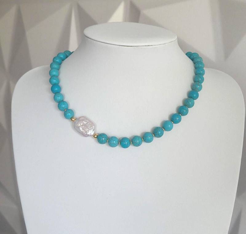 Handgemachte Halskette, Edelsteinkette , Damen Edelstein Geschenk Für Sie von SchmuckPerla