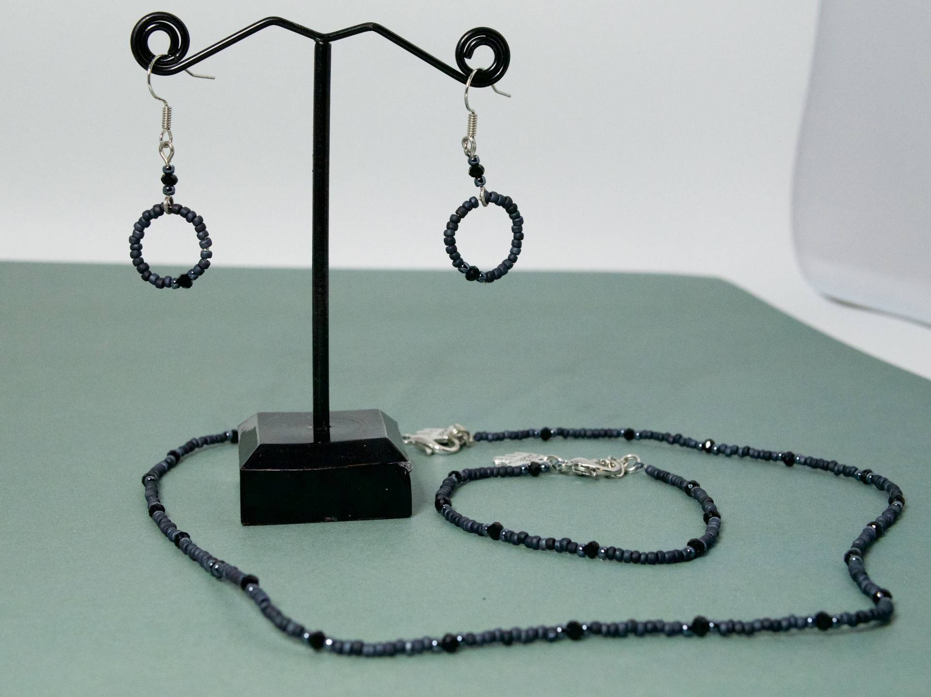 Metallisch-Blaues Schmuckset von SchmuckSchildkroete