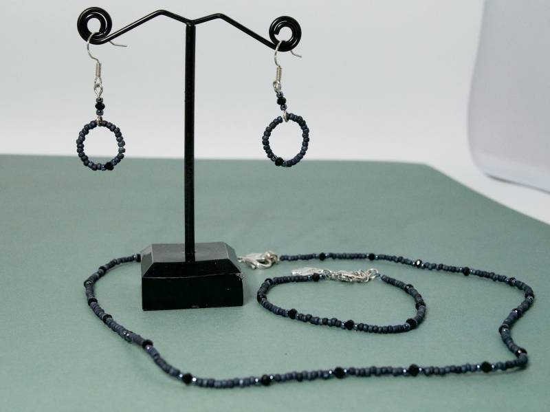 Metallisch-Blaues Schmuckset von SchmuckSchildkroete