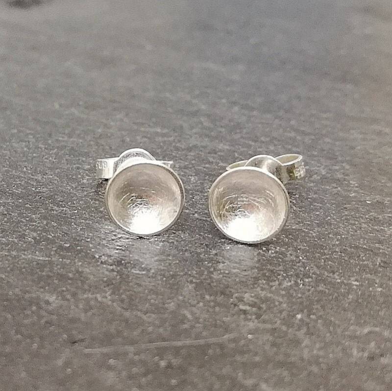 Handgemacht Ohrstecker Silber 925 von SchmuckSchmiedeKW