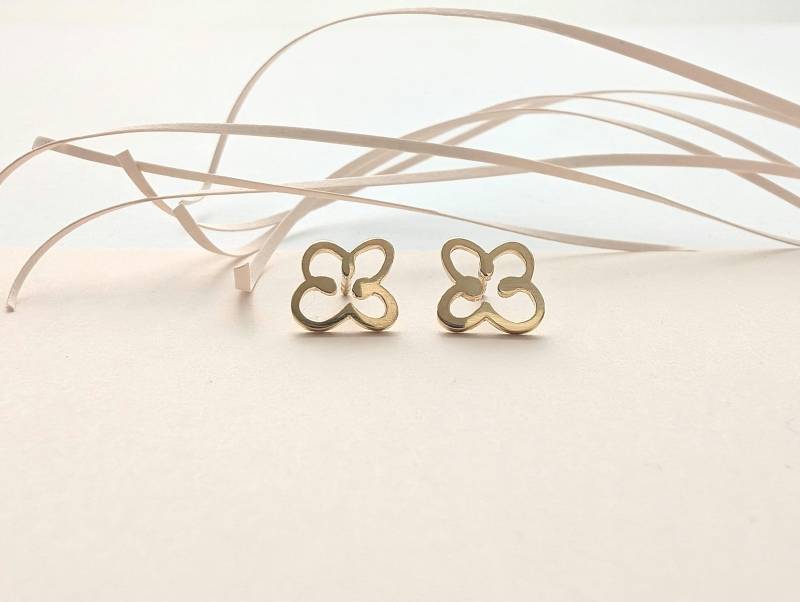 Kleine Glücksohrstecker, Silber, Vergoldet, "Lilli | S" Kleine Glücksohrstecker, Silber, Vergoldet, "Lilli | S" von SchmuckSpecials