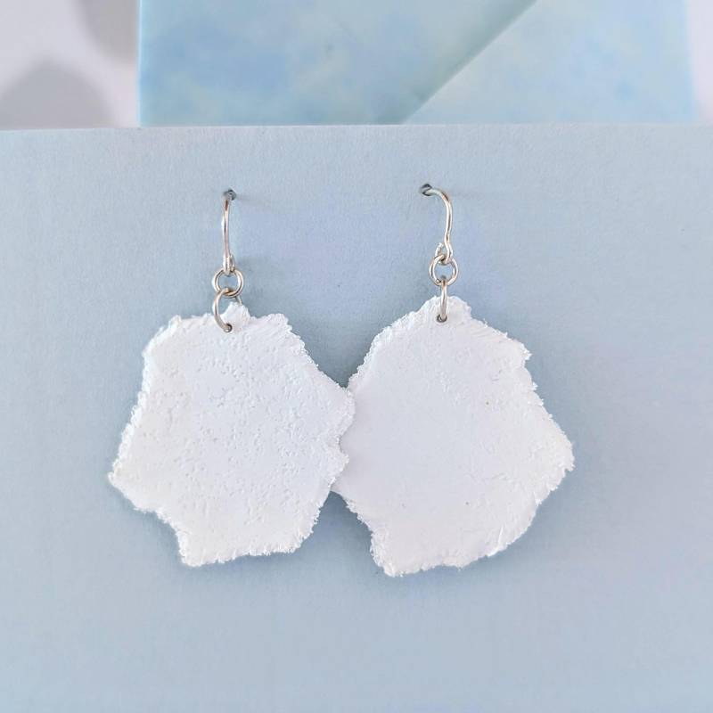 Papierschnipsel, Ohrhänger, Silber, Kunststoff-Recycling von SchmuckSpecials