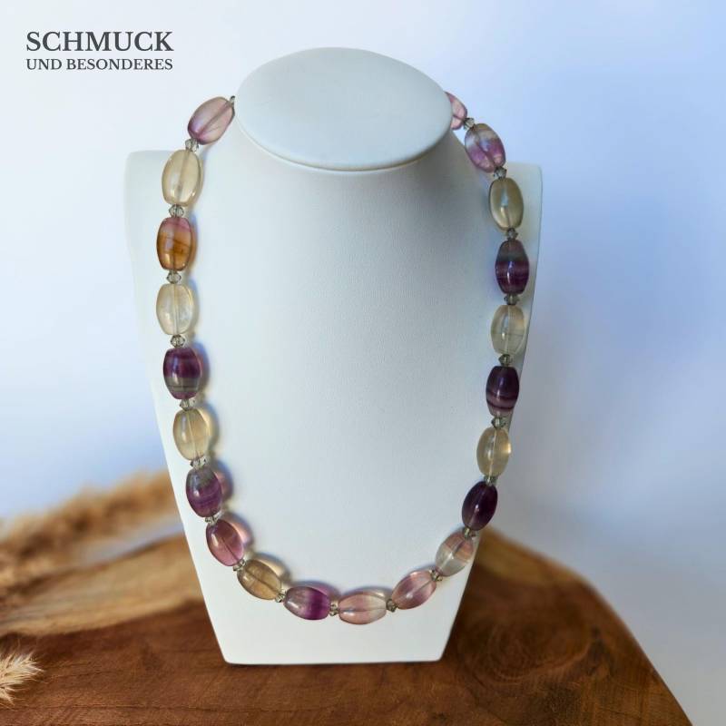 Halskette Fluorid, Bergkristalle | Fluorid Kette Edelstein Frau Schmuck Halskette Fluorid, Bergkristalle | Fluorid Kette Edelstein Frau Schmuck von SchmuckUndBesonderes