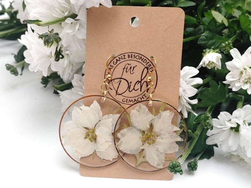 Blumen Ohrringe Hängend, Kunstharz Schmuck Echte Blumen, Blüten Blau, Goldene Blumenohrringe Mit Epoxidharz, Hängeohrringe Blumen Ohrringe Hängend, Kunstharz Schmuck Echte Blumen, Blüten Blau, Goldene Blumenohrringe Mit Epoxidharz, Hängeohrringe von SchmuckZumVerlieben