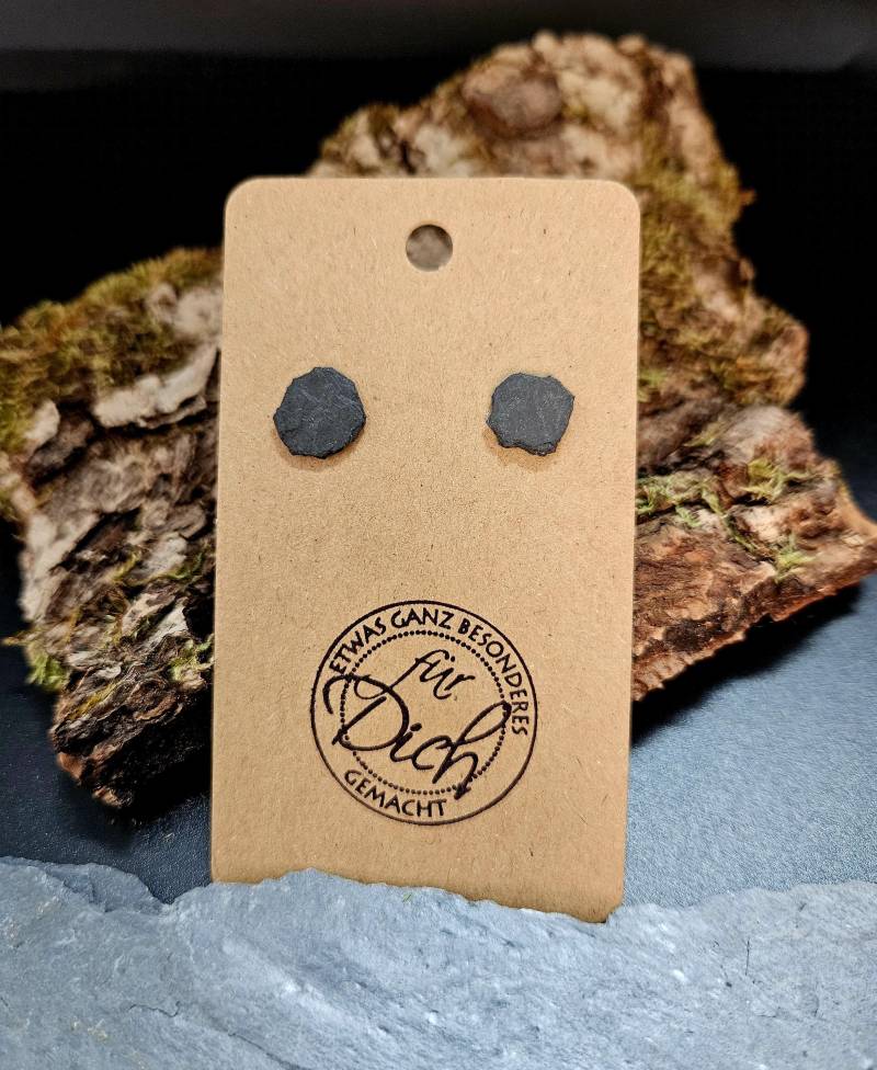 Ohrstecker Aus Schiefer, Ohrringe Naturstein Anthrazit, Schmuck Stein Und Edelstahl, Elegante Ohrringe, Naturschmuck Für Naturliebhaber Ohrstecker Aus Schiefer, Ohrringe Naturstein Anthrazit, Schmuck Stein Und Edelstahl, Elegante Ohrringe, Naturschmuck Für Naturliebhaber von SchmuckZumVerlieben