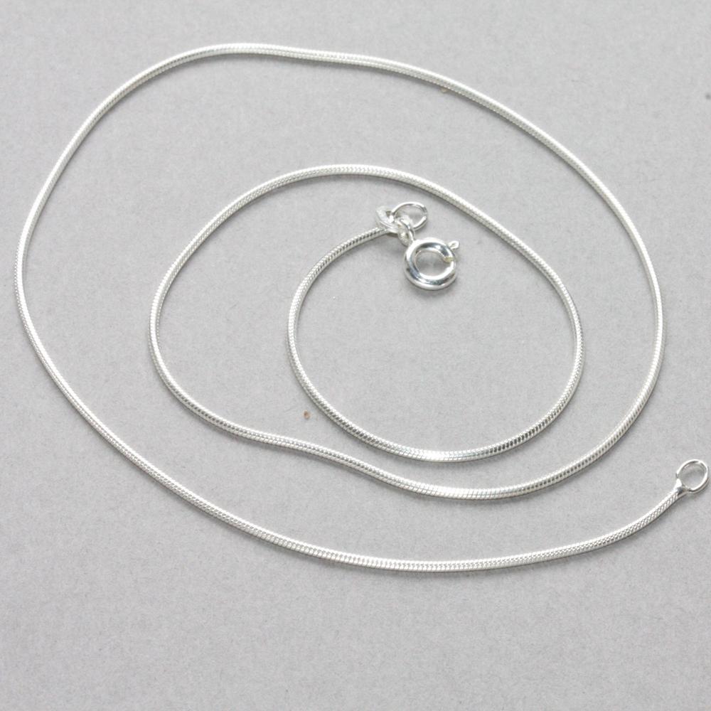 Schlangenkette, 45cm, Die Elegante, Schlichte Kette, 1, 1mm von Schmuckbrise