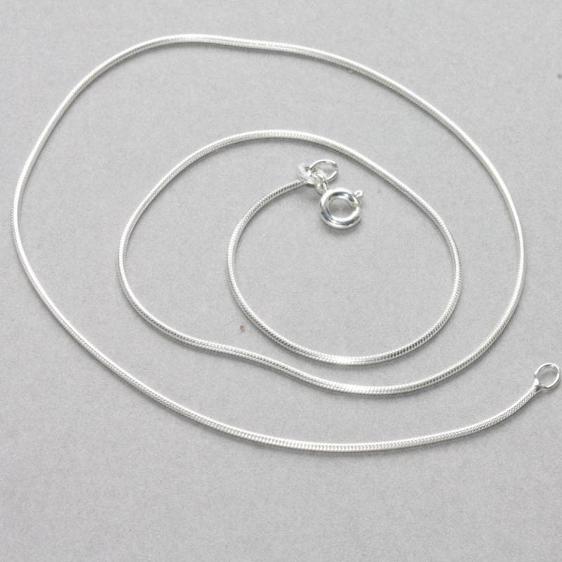 Schlangenkette, 45cm, Die Elegante, Schlichte Kette, 1, 1mm von Schmuckbrise