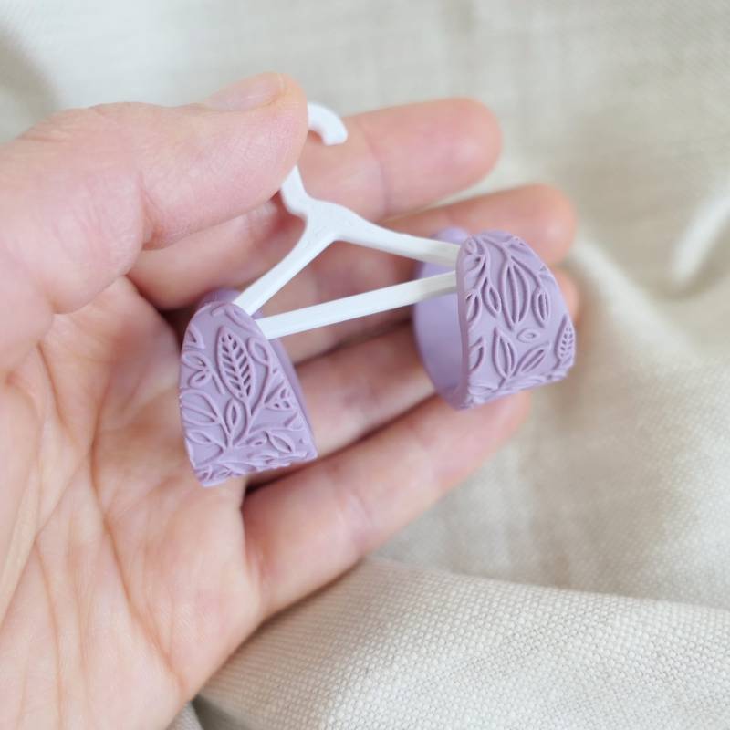 Creolen Mit Blumenmotiv in Pastellfarben Aus Fimo, Polymer Ton von Schmuckbynatalier