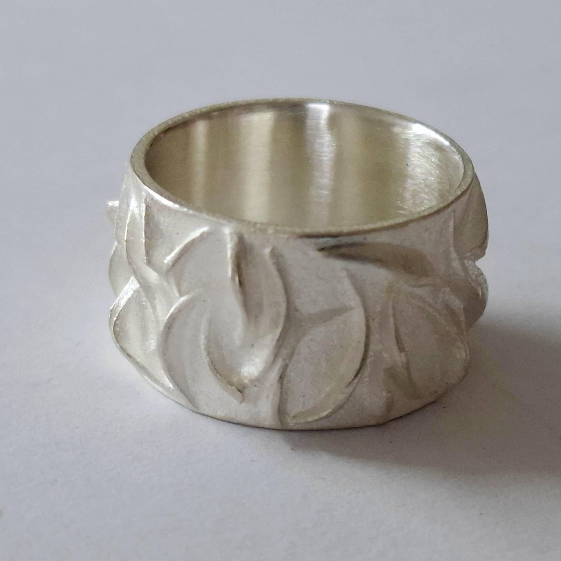 Gr. 54 Bestellung Carine/Ring in Massiv Silber 925 Mit Umlaufenden Ornament Von Frank Schwope von SchmuckdesignSchwope