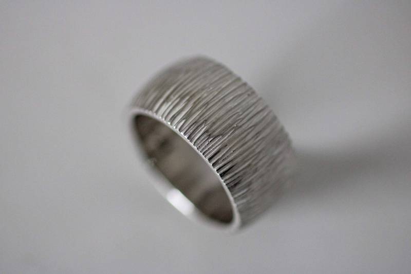 Modellierter Ring in Massiv Silber 925 Mit Umlaufenden Ornament Von Frank Schwope, Unikat, Ring, Schmuck, Silber, Schmuckunikate. Schwope von SchmuckdesignSchwope