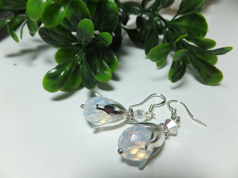 Opalith - Mondstein Ohrringe 925Er Silber von Schmuckenergien