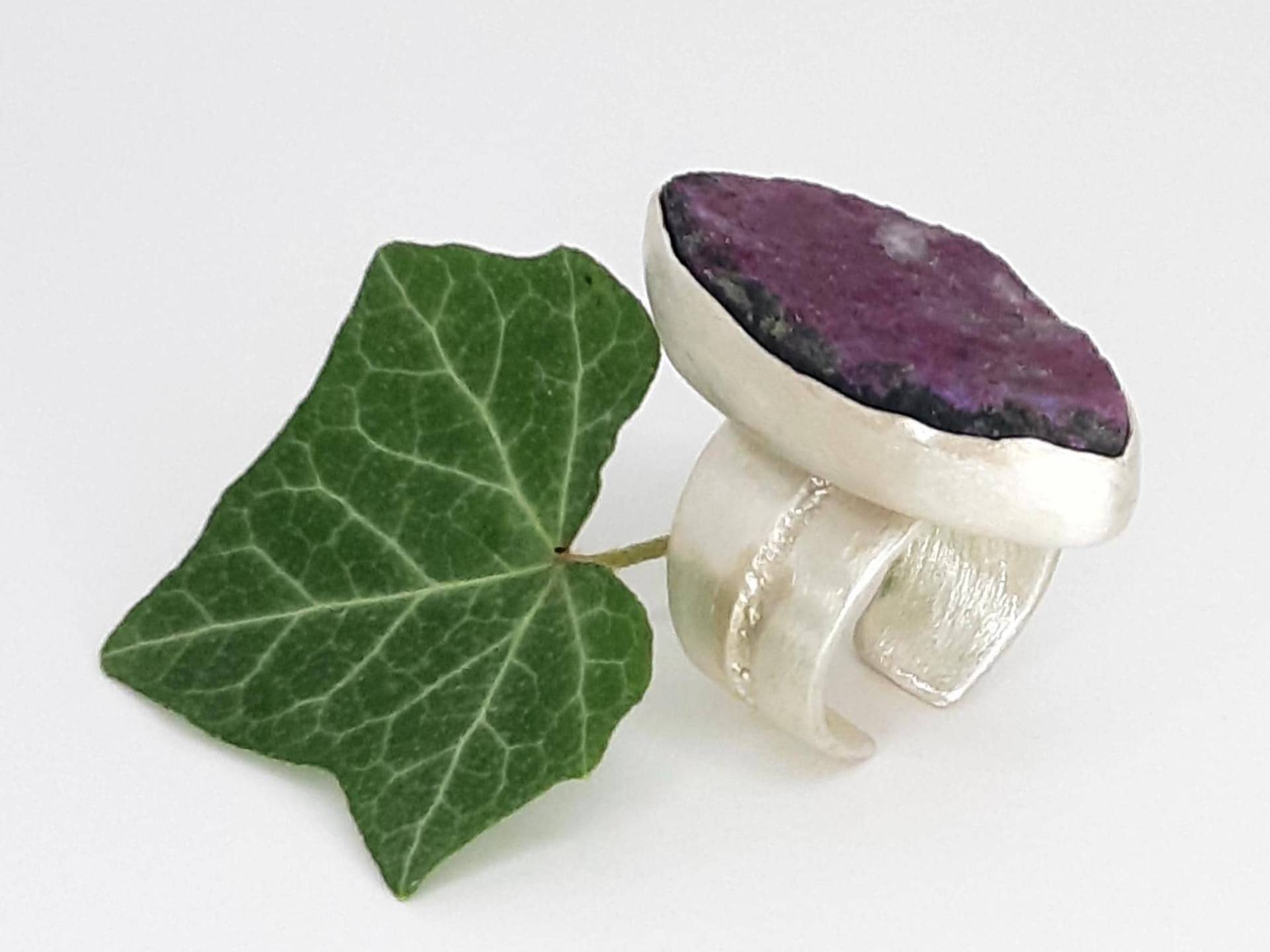 Silber Ring Mit Rubin von SchmuckesAusMetall