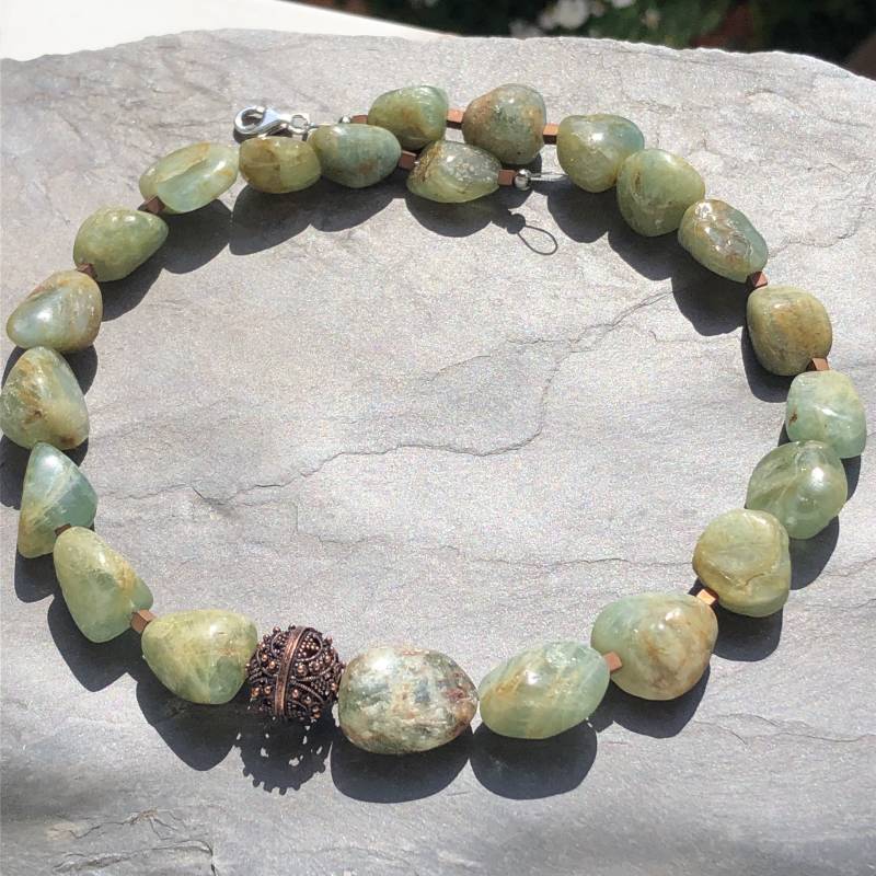 Aquamarin Halskette von SchmuckesausDraht