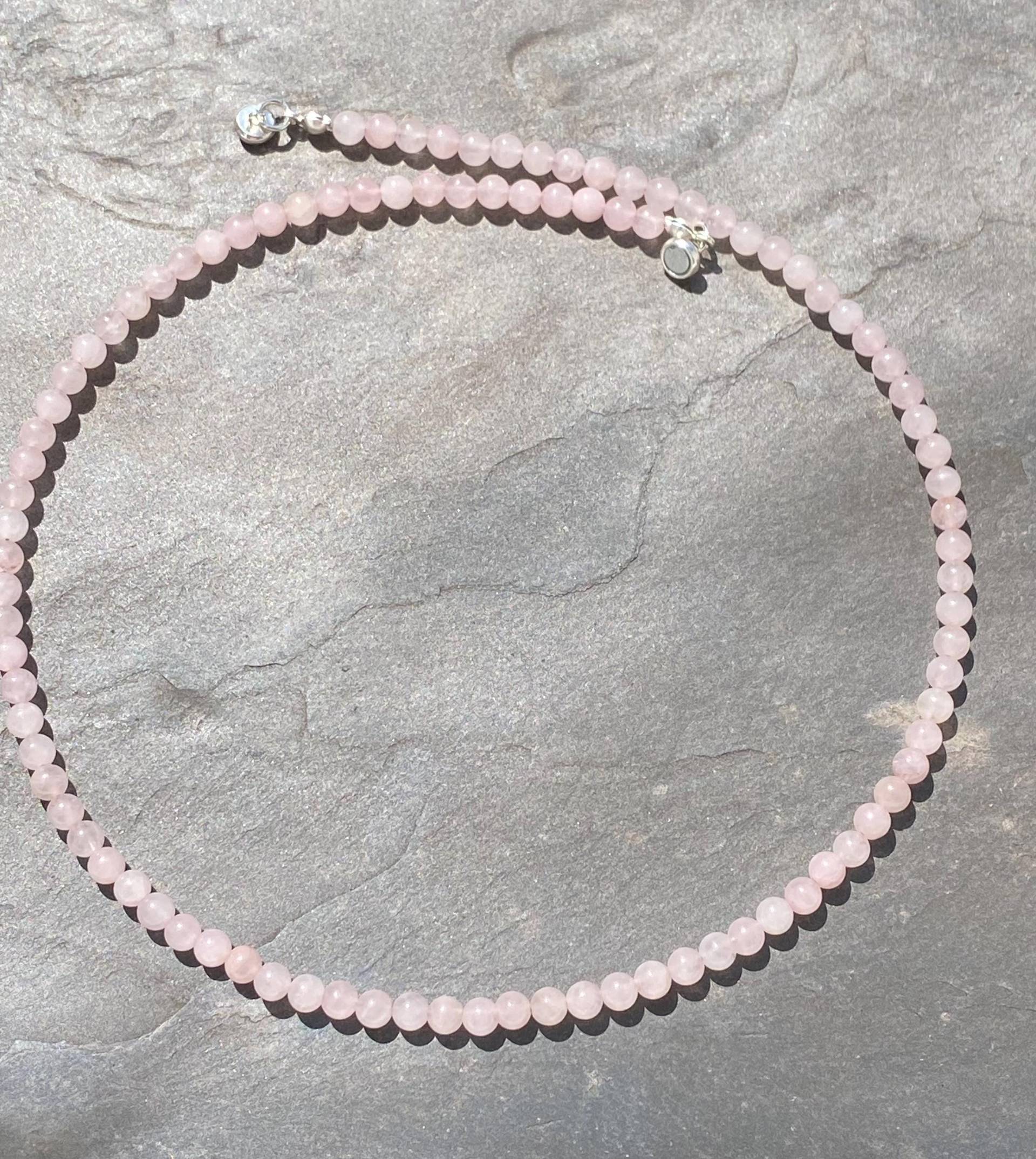 Collier Rosenquarz Collier Rosenquarz von SchmuckesausDraht