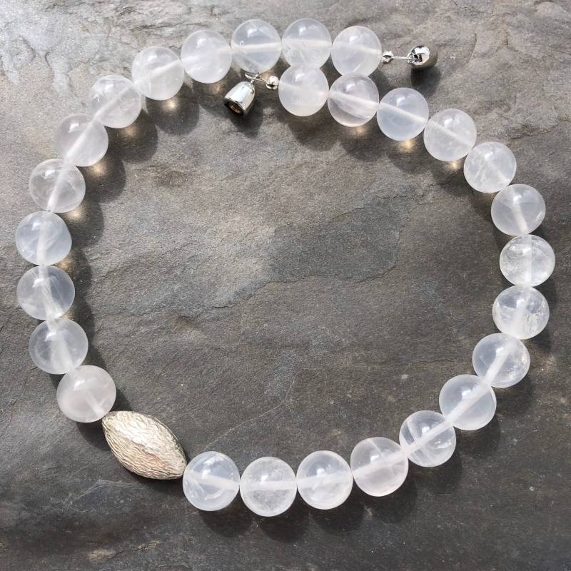 Halskette Bergkristall Halskette Bergkristall von SchmuckesausDraht