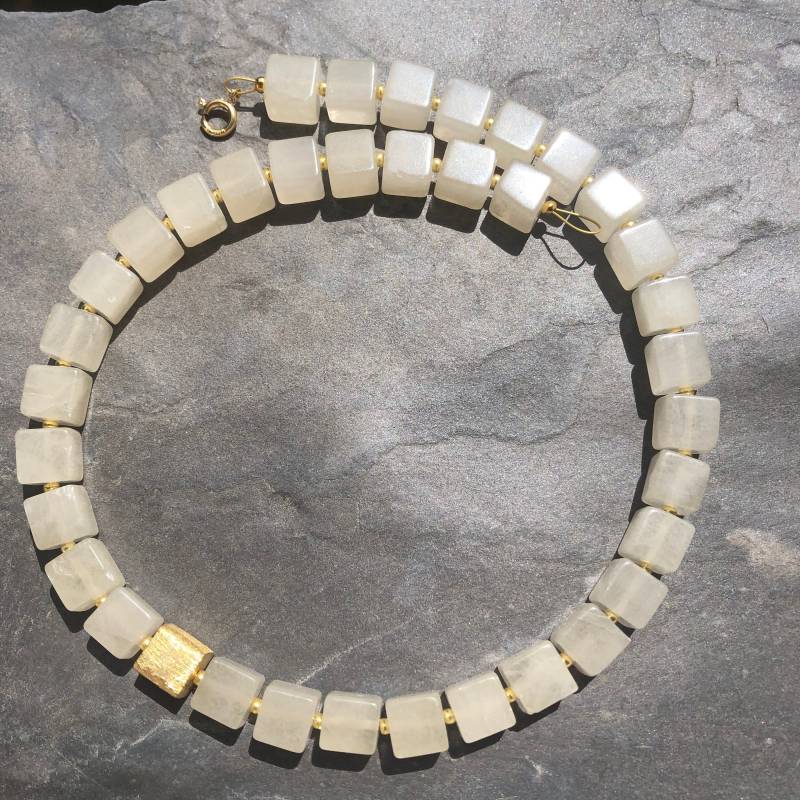 Halskette Fluorit Halskette Fluorit von SchmuckesausDraht