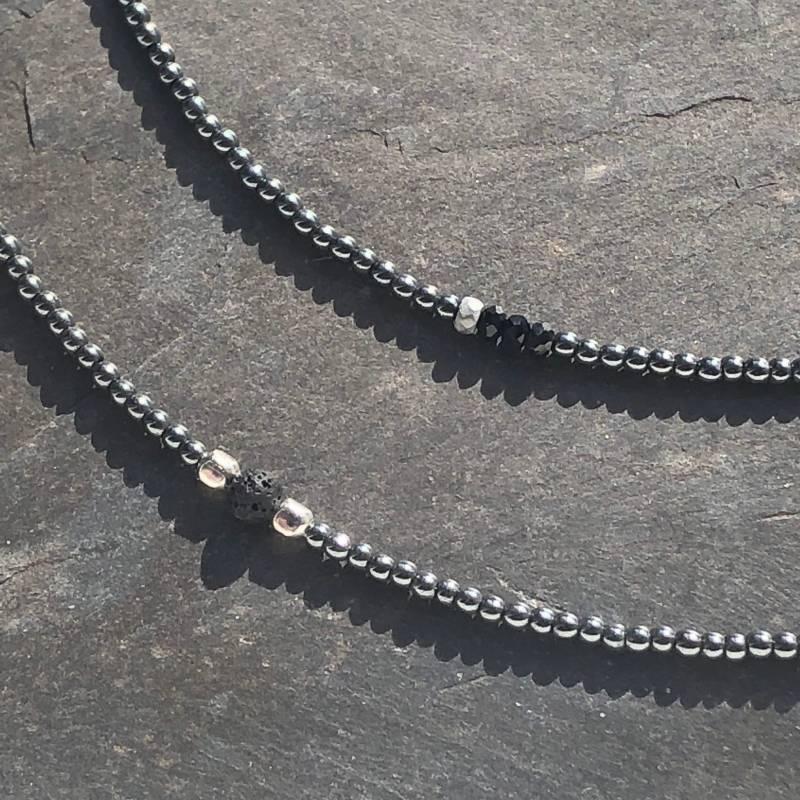 Halskette Hematit Halskette Hematit von SchmuckesausDraht