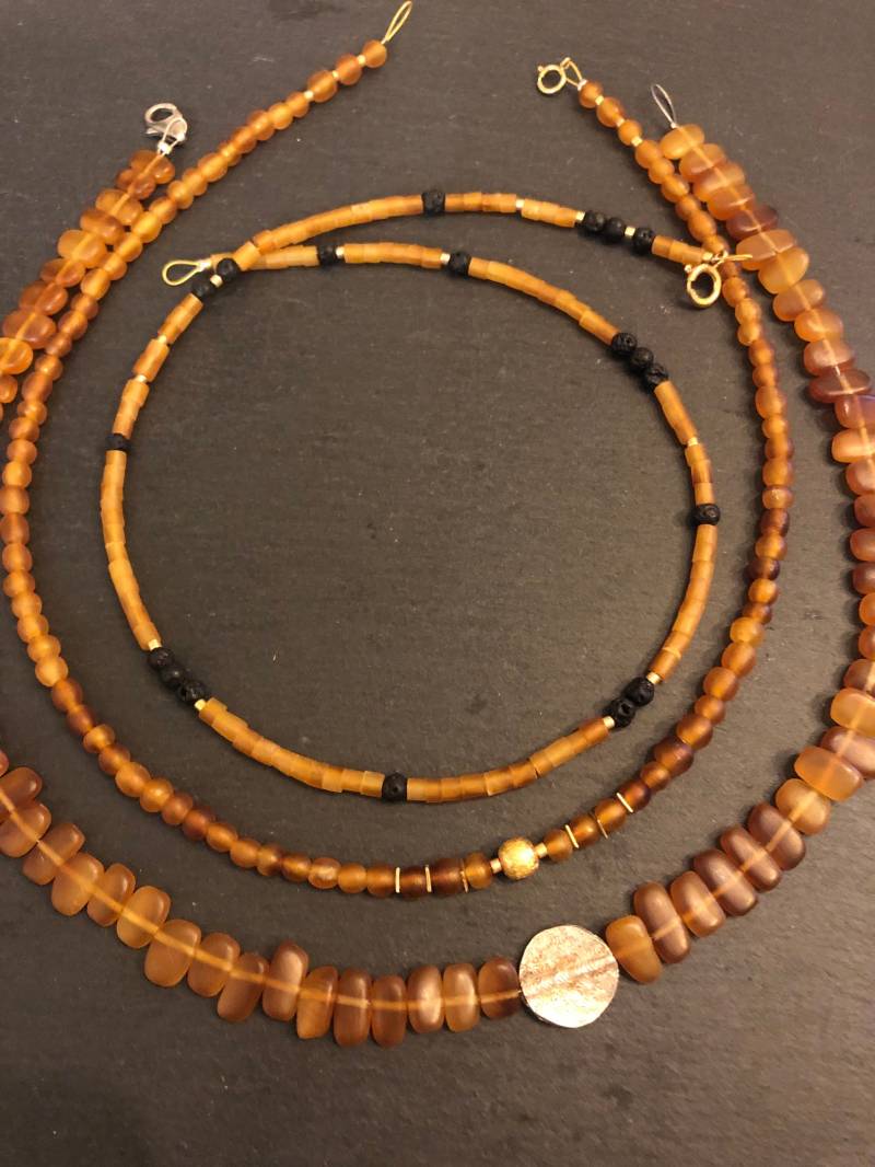 Halskette Horn von SchmuckesausDraht