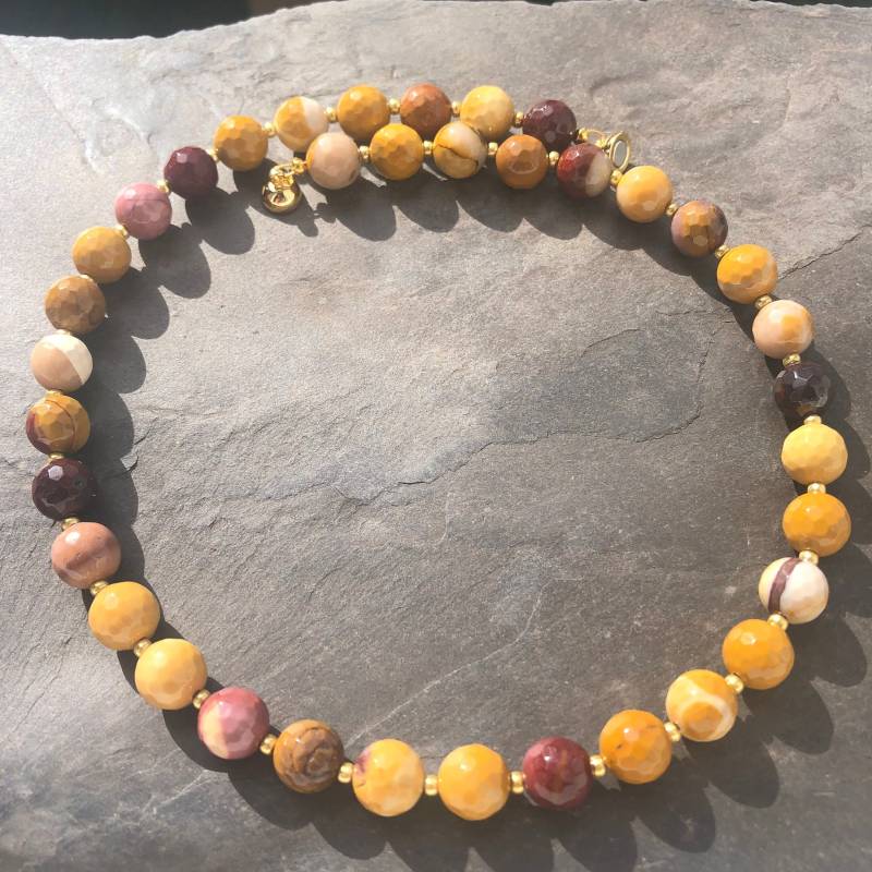 Halskette Mookait von SchmuckesausDraht