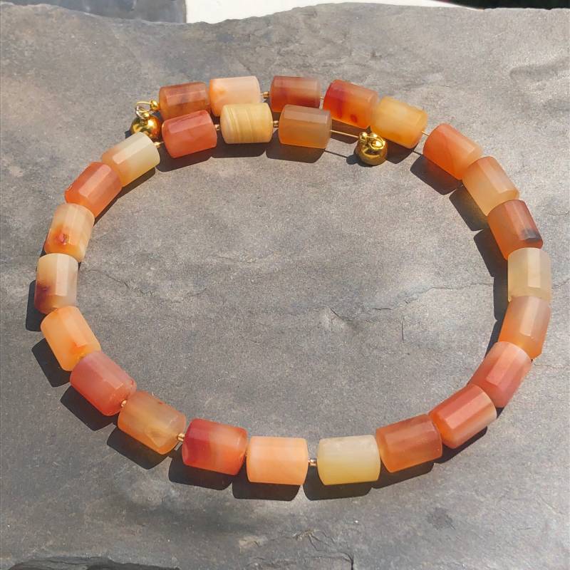 Karneol Halskette Karneol Halskette von SchmuckesausDraht