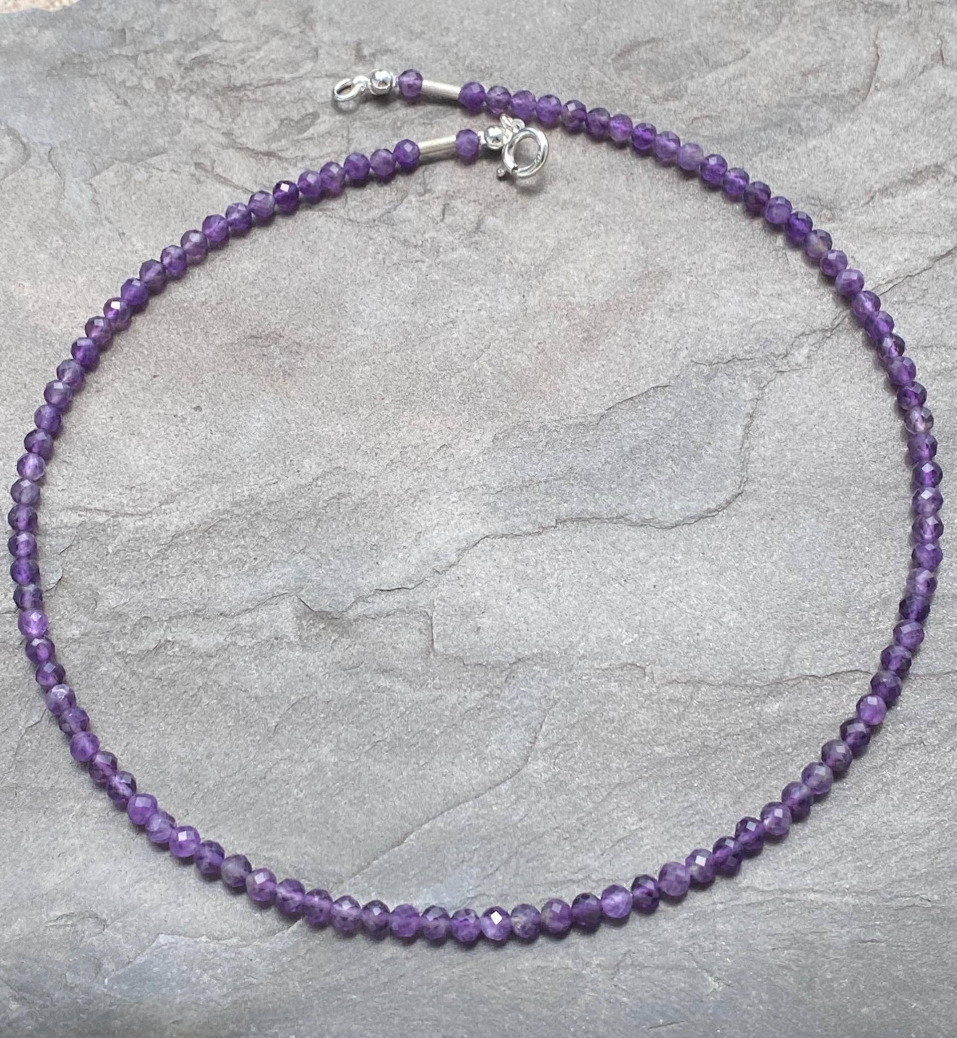 Kette Amethyst Kette Amethyst von SchmuckesausDraht