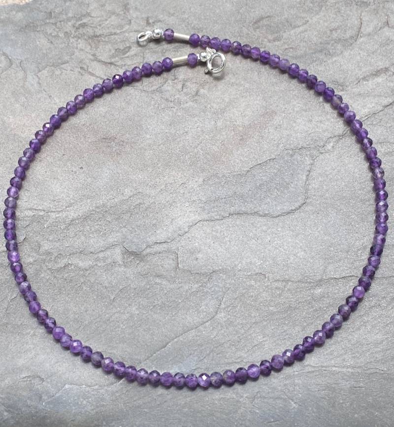 Kette Amethyst Kette Amethyst von SchmuckesausDraht