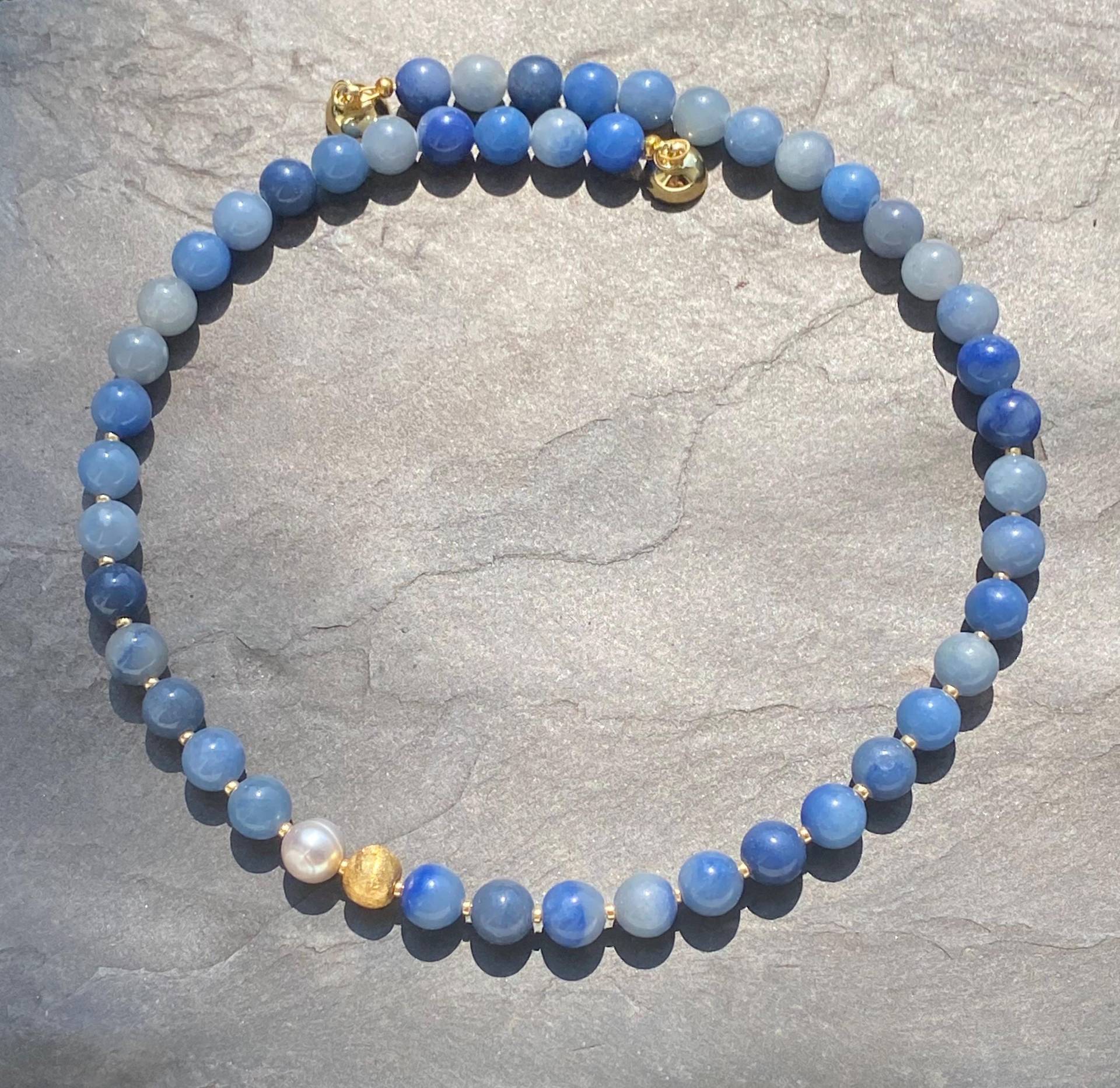 Kette Aventurin & Perle Kette Aventurin & Perle von SchmuckesausDraht