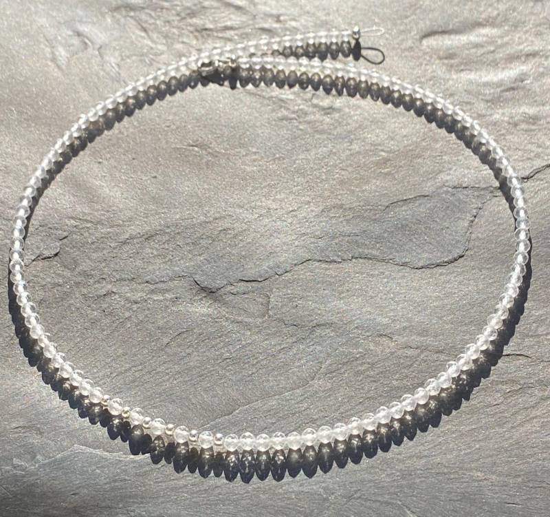 Kette Bergkristall Und Silber Kette Bergkristall Und Silber von SchmuckesausDraht