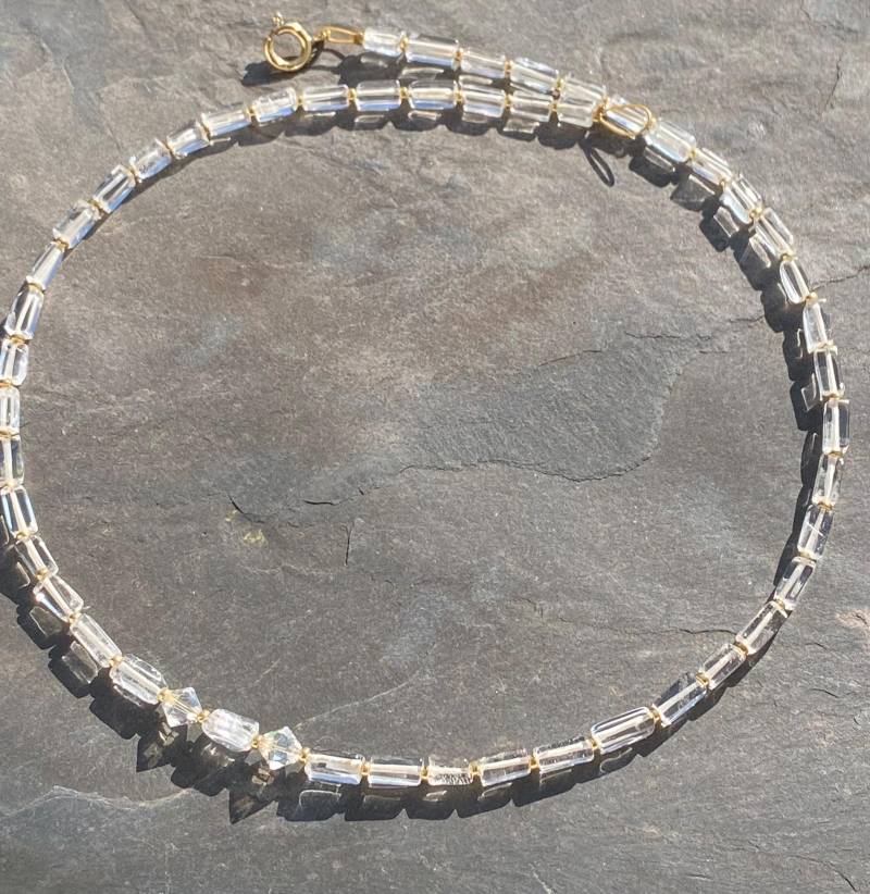 Kette Bergkristall von SchmuckesausDraht