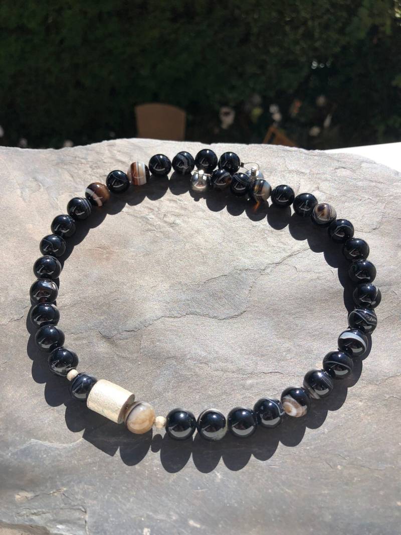 Kette Geodenachat Kette Geodenachat von SchmuckesausDraht