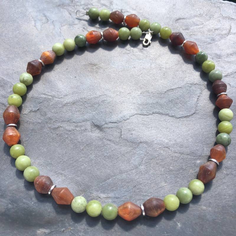 Kette " Horn& Jade" Kette " Horn& Jade" von SchmuckesausDraht