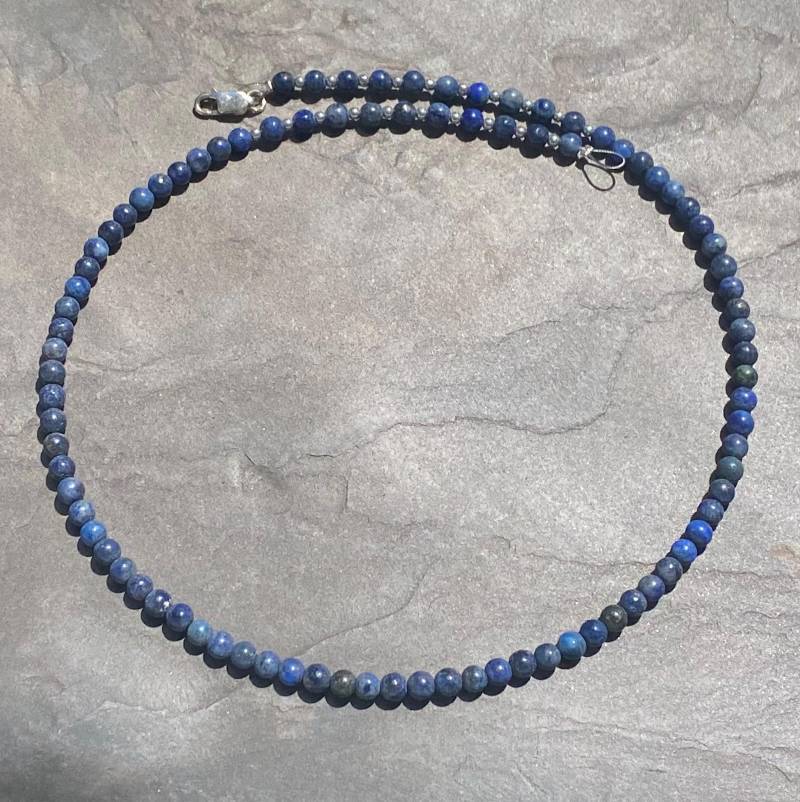 Kette Lapislazuli von SchmuckesausDraht
