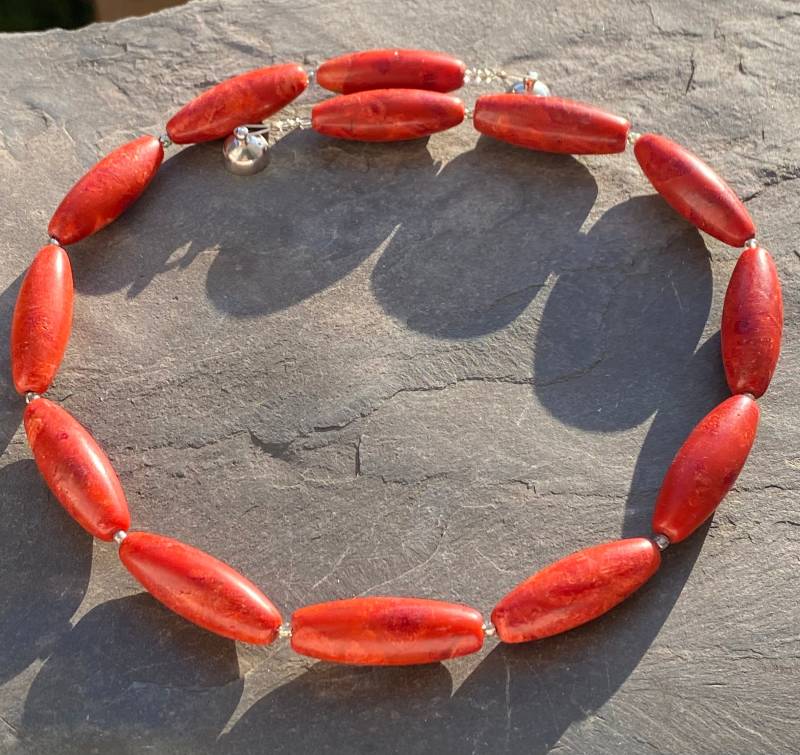 Kette Schaumkoralle Kette Schaumkoralle von SchmuckesausDraht