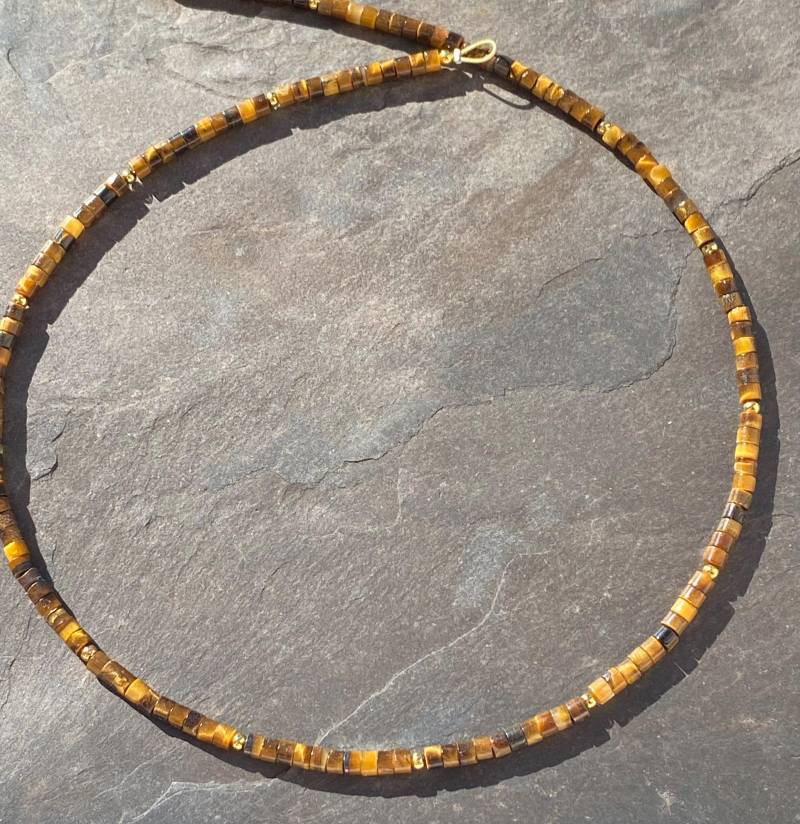 Kette Tigerauge Kette Tigerauge von SchmuckesausDraht