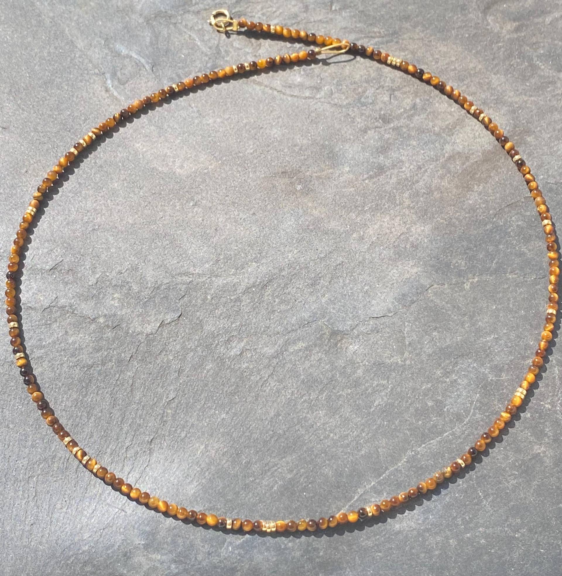 Kette Tigerauge Kette Tigerauge von SchmuckesausDraht
