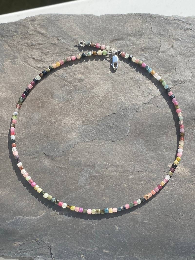 Kette Turmalin Multicolour von SchmuckesausDraht