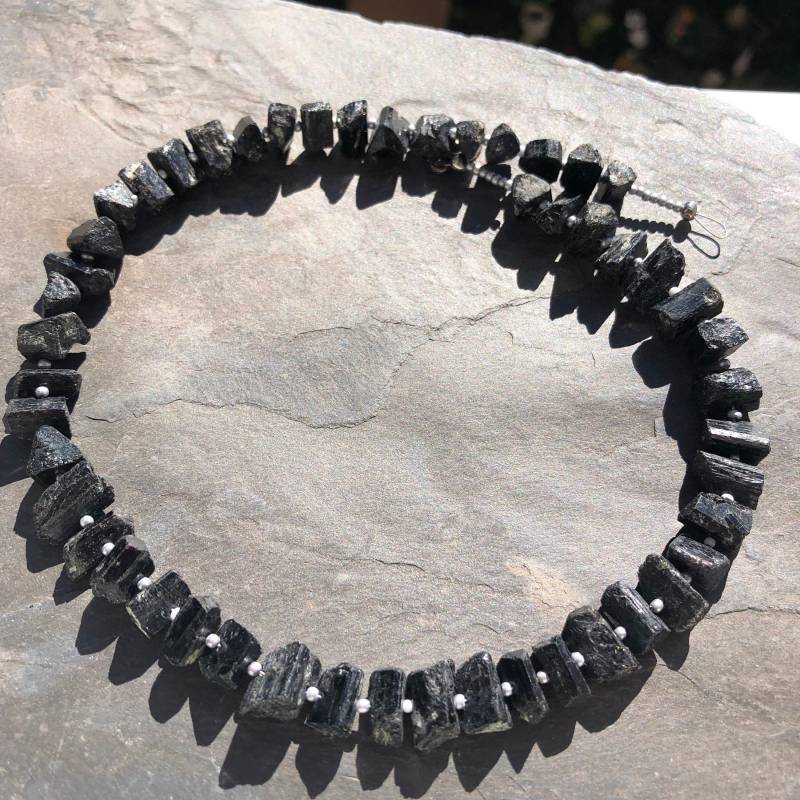 Kette Turmalin Schörl von SchmuckesausDraht