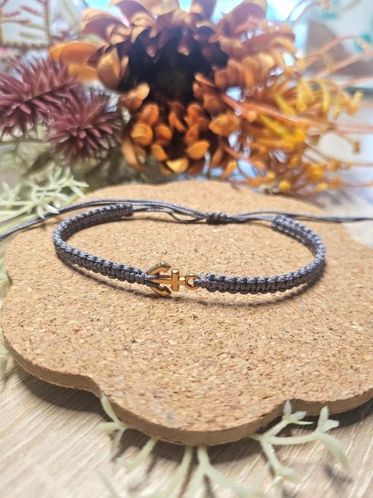 Makramee Armband | Anker Rosegold Handgeknüpft Makramee Armband | Anker Rosegold Handgeknüpft von Schmuckkistal