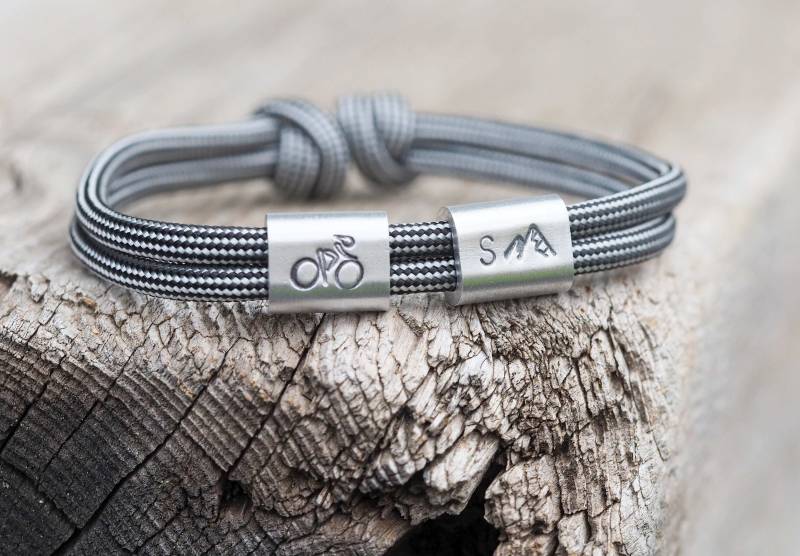 Armband Mit Gravur, Rennradfahrer, Jogger, Wanderer von Schmuckkistl