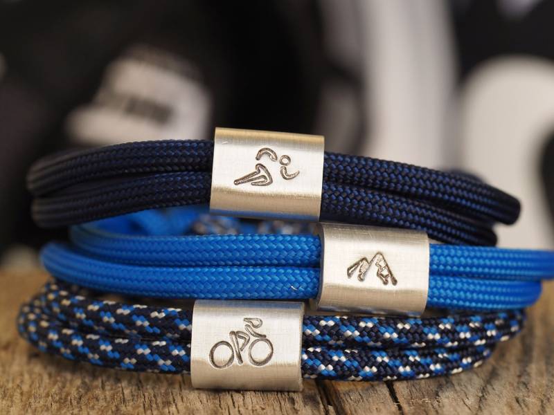 Sportliches, Größenverstellbares Armband Für Triathlet, Radfahrer, Bergsteiger, 1 Stück von Schmuckkistl