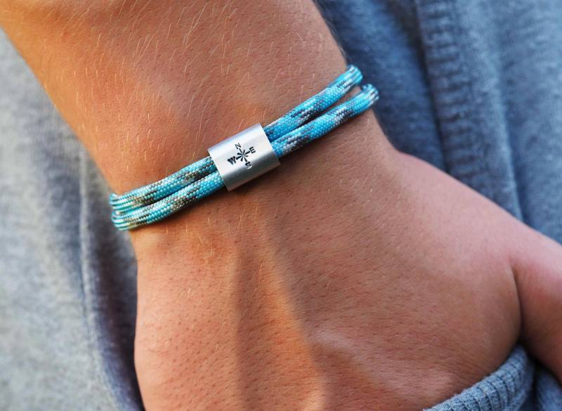 Herrenarmband Mit Gravur Kompass von Schmuckkistl