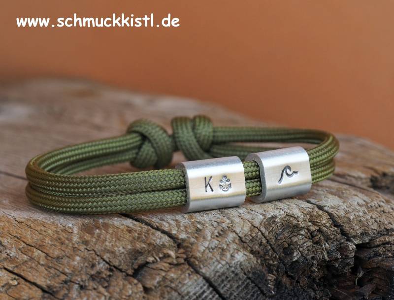 Seilarmband Mit Gravur Für Herren, Geschenk Zum 40. Geburtstag Ihn von Schmuckkistl