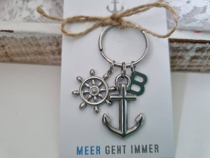 Anker Schlüsselanhänger Personalisiert Edelstahl/Geschenk Für Frauen Männer Geschenkset von Schmuckmariechen