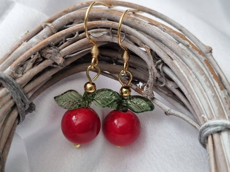 Apfel Ohrringe Edelstein/Geschenk Für Frauen Freundin Geschenkset von Schmuckmariechen