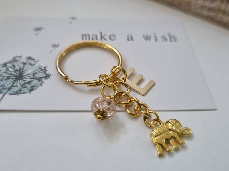 Elefant Schlüsselanhänger Personalisiert/Geschenk Für Frauen Freundin Geschenkset von Schmuckmariechen