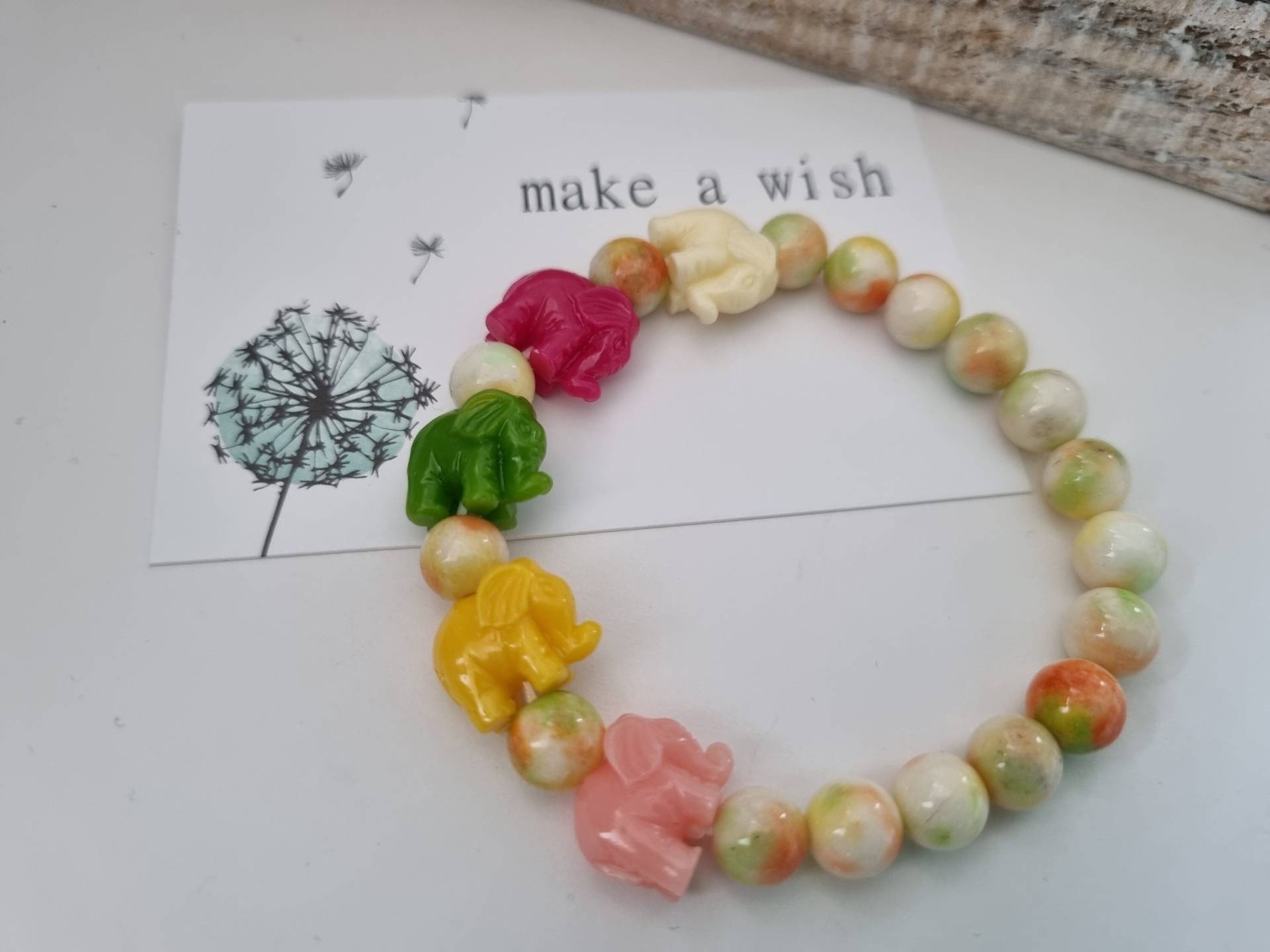 Elefanten Perlenarmband/Geschenk Für Frauen Freundin Geschenkset von Schmuckmariechen