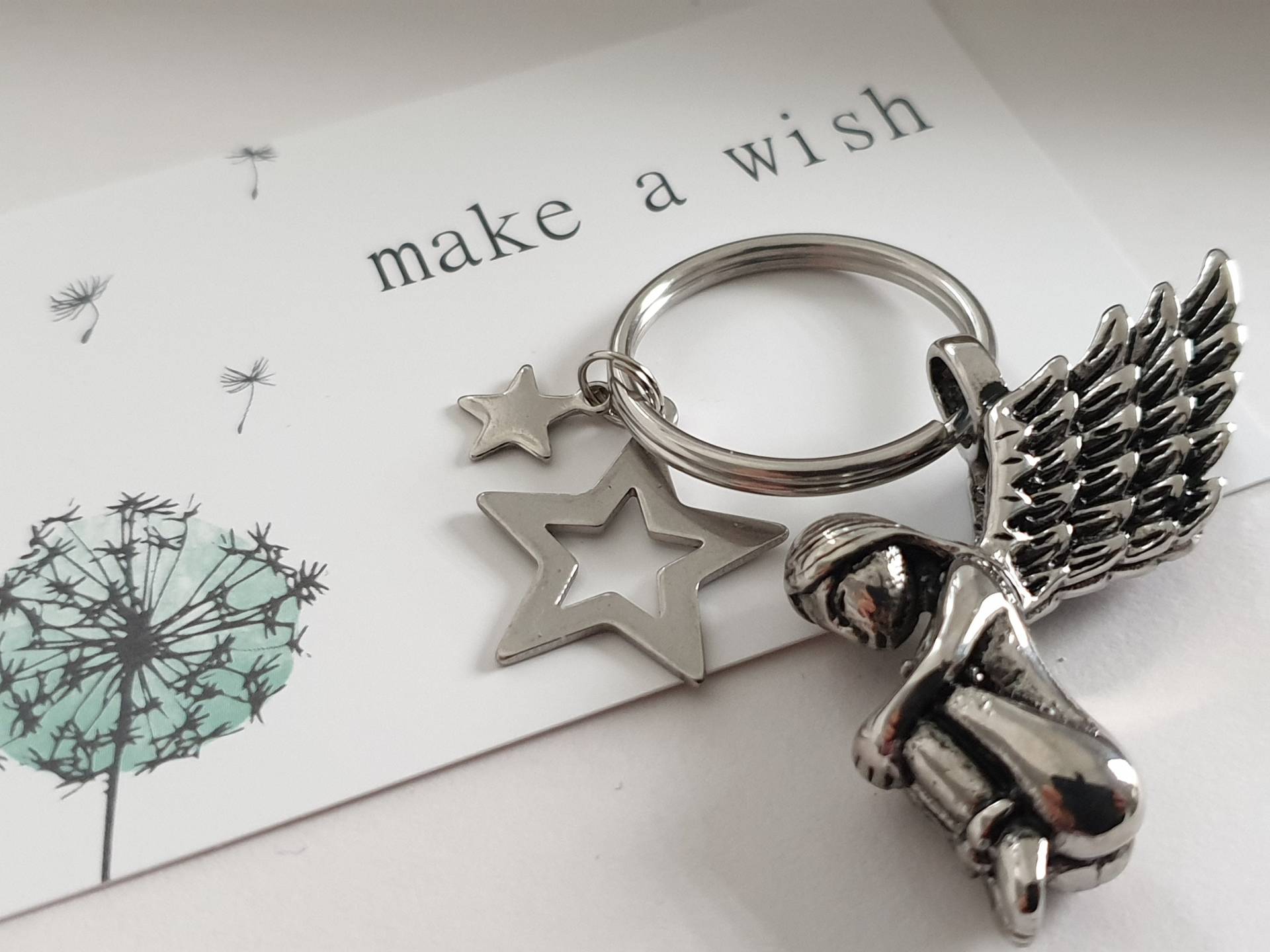 Engel Schlüsselanhänger Edelstahl/Geschenk Für Frauen Freundin Geschenkset von Schmuckmariechen