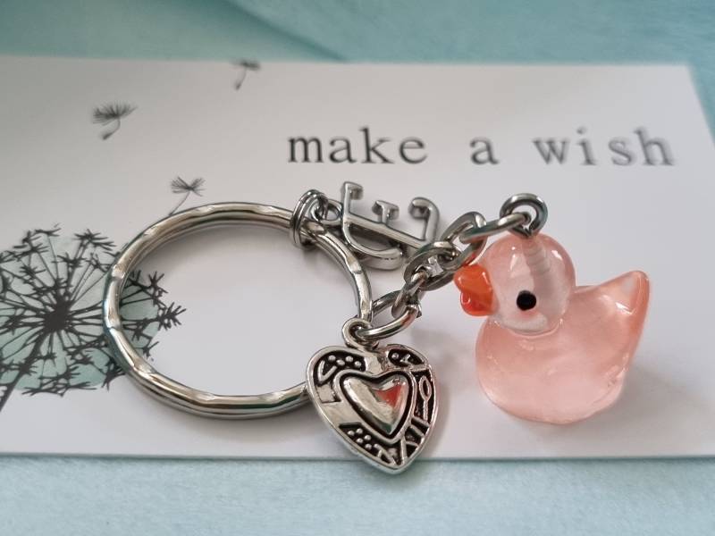Ente Schlüsselanhänger Personalisierbar/Geschenk Für Frauen Freundin Geschenkset von Schmuckmariechen