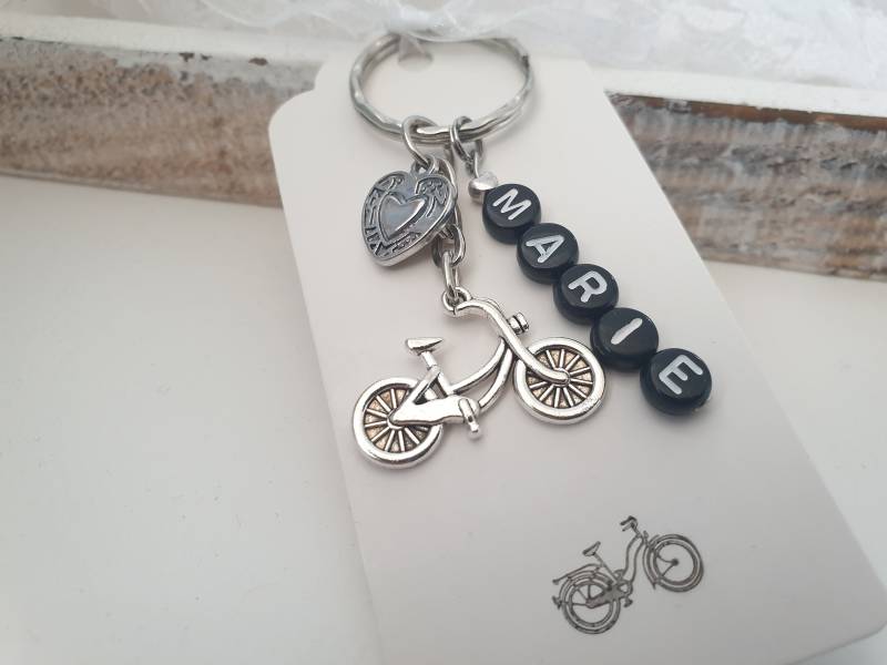 Fahrrad Schlüsselanhänger Personalisiert/Geschenk Für Frauen Freundin Geschenkset von Schmuckmariechen